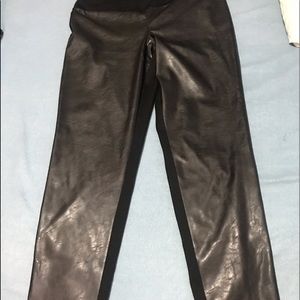 Leather front leggings by INC Macy’s